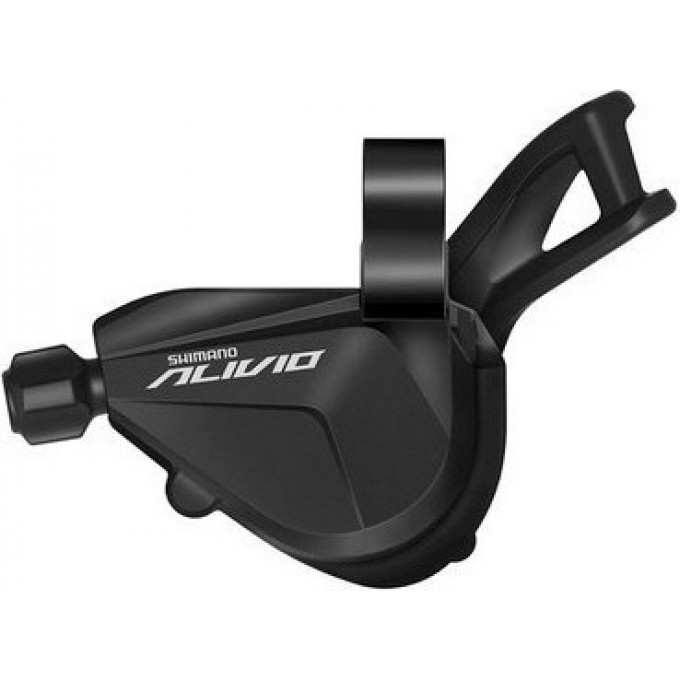 Шифтер SHIMANO ALIVIO, M3100-L, левый, 2 скорости, на хомут, без индикатора, трос 1800мм ESLM31002LB