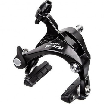 Тормоз клещевой SHIMANO 105 R7000, задний, черный, колодки R55C4, болт 27,5, гайки: 10,5мм, IBRR7000AR82AL Тормоз клещевой SHIMANO 105 R7000, задний, черный, колодки R55C4, болт 27,5, гайки: 10,5мм, IBRR7000AR82AL